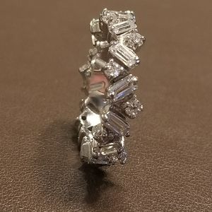 Cluster of stones ring
